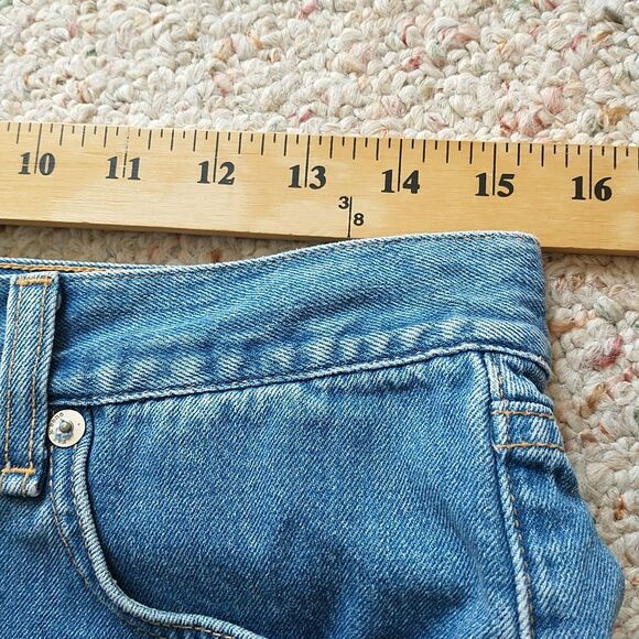 Rag & Bone Denim Jeans Shorts Women 25 Blue Denim Distressed Cut Off Low Rise - Picture 10 of 11